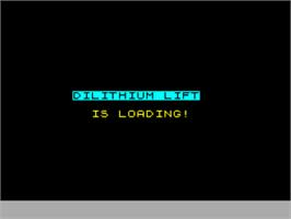 Title screen of Di-lithium Lift on the Sinclair ZX Spectrum.