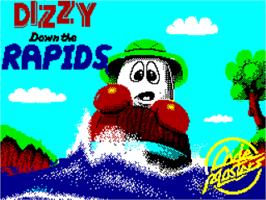 Title screen of Dizzy - Down The Rapids on the Sinclair ZX Spectrum.