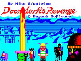 Title screen of Doomdark's Revenge on the Sinclair ZX Spectrum.
