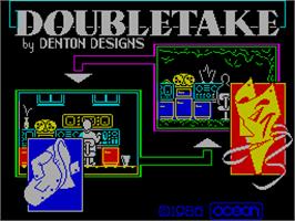 Title screen of Double Take on the Sinclair ZX Spectrum.