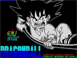 Title screen of Dragonball - El Desafio Del Doctor Gero on the Sinclair ZX Spectrum.
