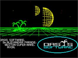 Title screen of Draughts on the Sinclair ZX Spectrum.