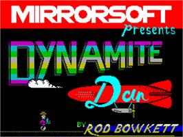 Title screen of Dynamite Dan II on the Sinclair ZX Spectrum.