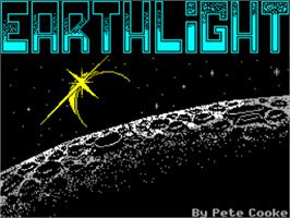 Title screen of Earthlight on the Sinclair ZX Spectrum.