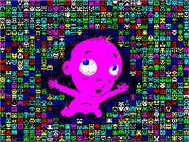 Title screen of Efmb - Endless Forms Most Beautiful on the Sinclair ZX Spectrum.