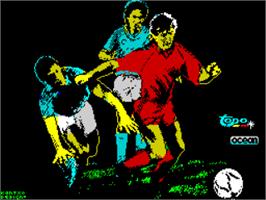 Title screen of Emilio Butragueno Futbol on the Sinclair ZX Spectrum.