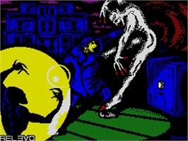 Title screen of Esta En La Caja on the Sinclair ZX Spectrum.