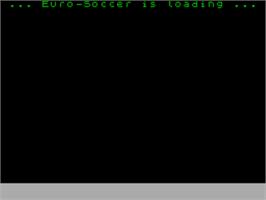Title screen of European Superleague on the Sinclair ZX Spectrum.