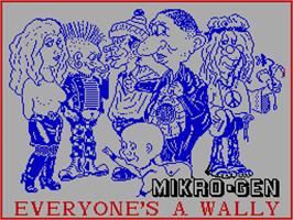 Title screen of Everyone's A Wally (The Life of Wally) on the Sinclair ZX Spectrum.