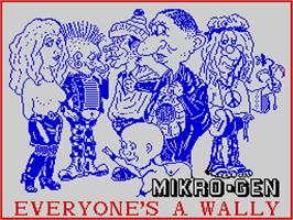 Title screen of Everyone's A Wally on the Sinclair ZX Spectrum.