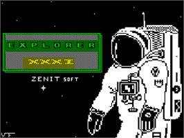Title screen of Explorer Xxxi on the Sinclair ZX Spectrum.