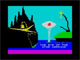 Title screen of Eye Of The Star Warrior, The on the Sinclair ZX Spectrum.