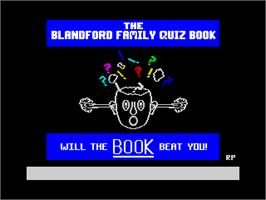 Title screen of Family Quiz on the Sinclair ZX Spectrum.