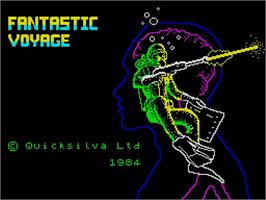 Title screen of Fantastic Voyage on the Sinclair ZX Spectrum.