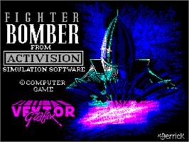 Title screen of Fighter Bomber on the Sinclair ZX Spectrum.