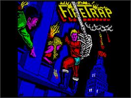 Title screen of Fire Trap on the Sinclair ZX Spectrum.