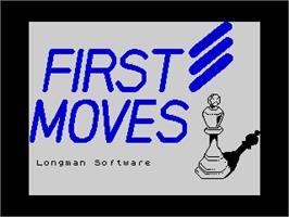 Title screen of First Moves on the Sinclair ZX Spectrum.