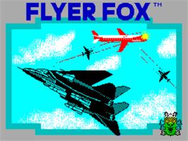 Title screen of Flyer Fox on the Sinclair ZX Spectrum.