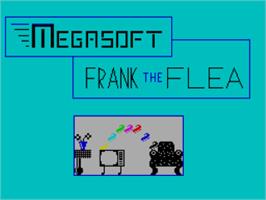 Title screen of Frank The Flea on the Sinclair ZX Spectrum.