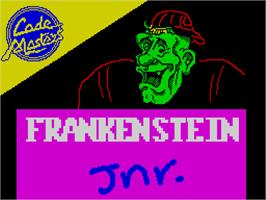 Title screen of Frankenstein Jnr. on the Sinclair ZX Spectrum.
