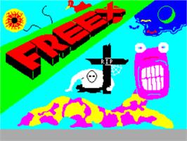 Title screen of Freex on the Sinclair ZX Spectrum.