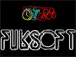 Title screen of Fuksoft on the Sinclair ZX Spectrum.