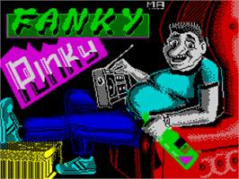 Title screen of Funky Punky on the Sinclair ZX Spectrum.