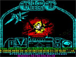 Title screen of G-Loc R360 on the Sinclair ZX Spectrum.
