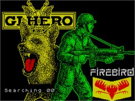 Title screen of GI Hero on the Sinclair ZX Spectrum.