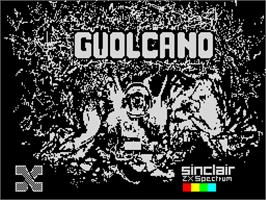 Title screen of GVolcano on the Sinclair ZX Spectrum.