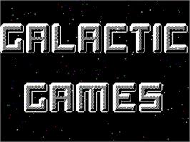 Title screen of Galactic Games on the Sinclair ZX Spectrum.
