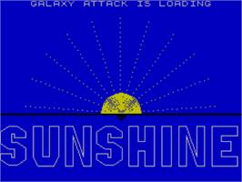 Title screen of Galaxy Attack on the Sinclair ZX Spectrum.