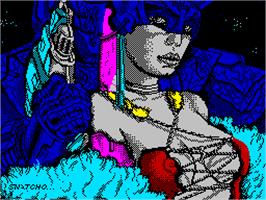 Title screen of Game Over on the Sinclair ZX Spectrum.