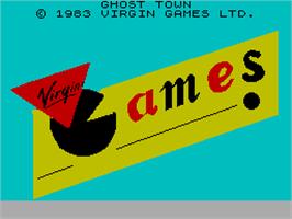 Title screen of Ghost Town on the Sinclair ZX Spectrum.