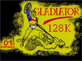 Title screen of Gladiator on the Sinclair ZX Spectrum.