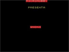 Title screen of Gnoni on the Sinclair ZX Spectrum.