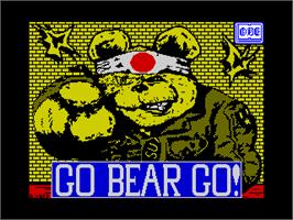 Title screen of Go Bear Go! on the Sinclair ZX Spectrum.