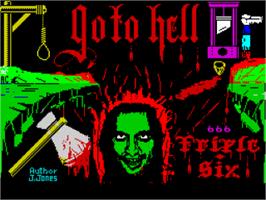 Title screen of Go To Hell on the Sinclair ZX Spectrum.