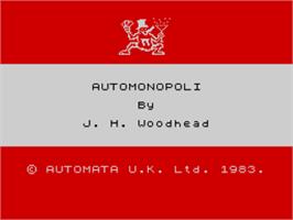 Title screen of Go To Jail on the Sinclair ZX Spectrum.