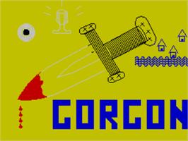 Title screen of Gorgon on the Sinclair ZX Spectrum.