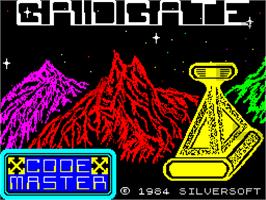 Title screen of Grid Gate on the Sinclair ZX Spectrum.