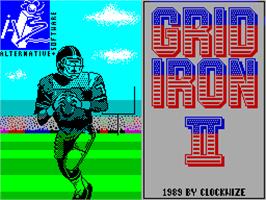 Title screen of Grid Iron 2 on the Sinclair ZX Spectrum.