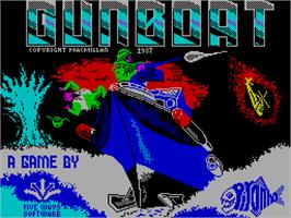 Title screen of Gunboat on the Sinclair ZX Spectrum.