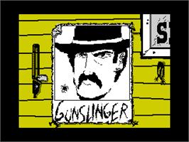 Title screen of Gunslinger on the Sinclair ZX Spectrum.