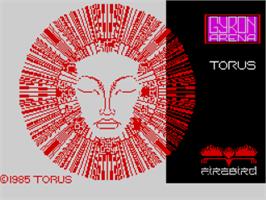 Title screen of Gyron Arena on the Sinclair ZX Spectrum.