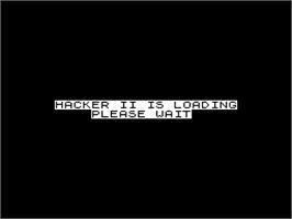 Title screen of Hacker II: The Doomsday Papers on the Sinclair ZX Spectrum.