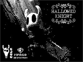 Title screen of Hallowed Knight on the Sinclair ZX Spectrum.