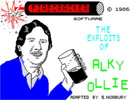Title screen of Happy Hour on the Sinclair ZX Spectrum.