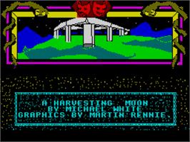 Title screen of Harvesting Moon, A on the Sinclair ZX Spectrum.