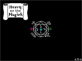 Title screen of Heavy on the Magick on the Sinclair ZX Spectrum.